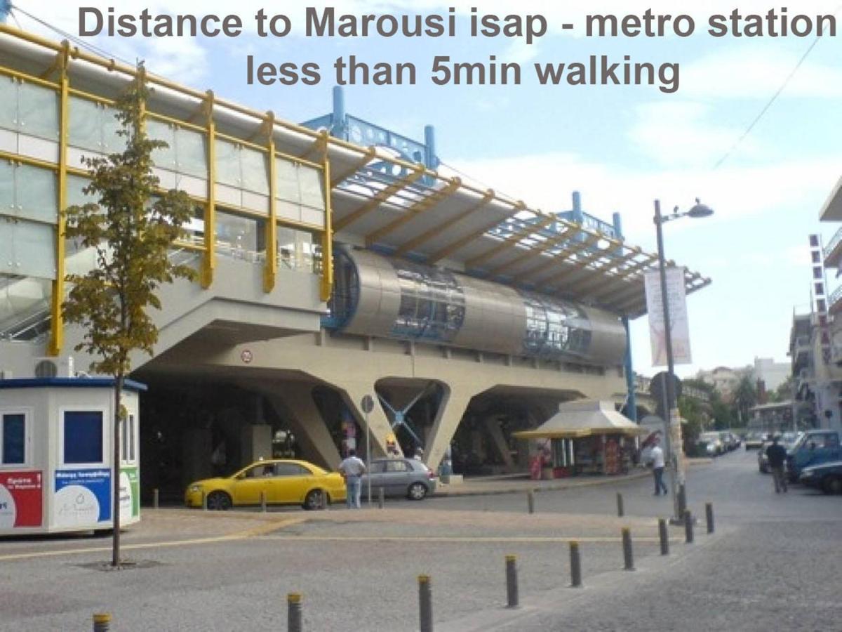 Modern 2 Bedroom Apartment Next To Metro - Marousi Atina Dış mekan fotoğraf